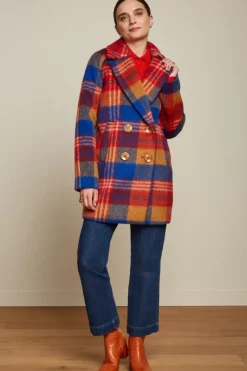 Amelie Coat Hutton Check