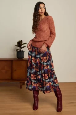 Arianna Pleat Skirt Manhattan