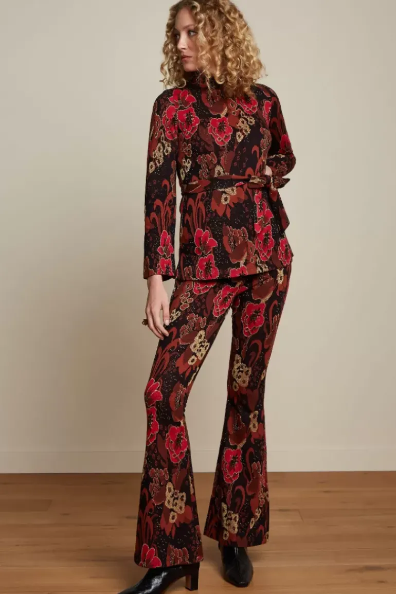 Border Flared Pants Bloomsbury