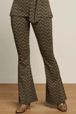 Border Flared Pants Facet