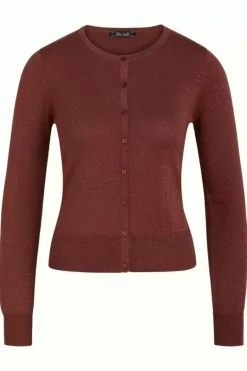 Cardi Roundneck Organic Lapis