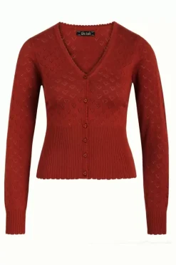 Cardi V Heart Ajour Bci