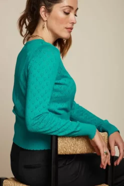 Cardi V Heart Ajour Bci