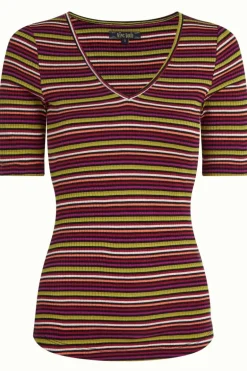 Carice V Top Brunelli Stripe