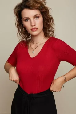 Carice V Top Uni Rib