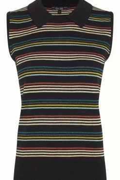 Collar Top Riera Stripe