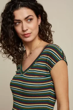 Double V Top Brunelli Stripe