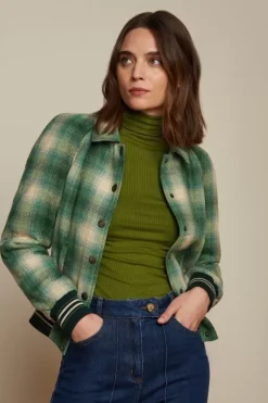 Ella Baseball Jacket Cruz Check