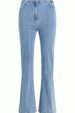 Ella Pintuck Pants Strata Denim