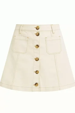 Garbo Pocket Mini Skirt Safari Denim