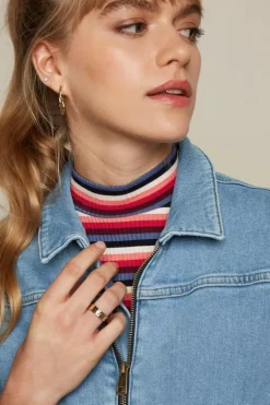 Garbo Zip Jumpsuit Strata Denim