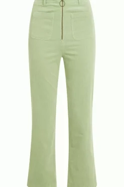 High Waist Zip Pants Babyrib