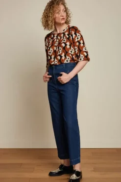 High Waisted Pants Golden Denim