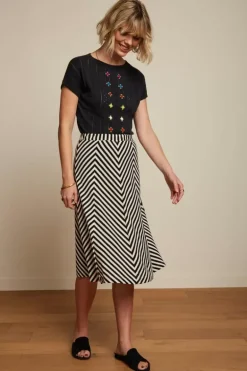 Juno Panel Skirt Chopito Stripe