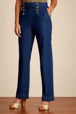 Lara Sailor Pants Golden Denim