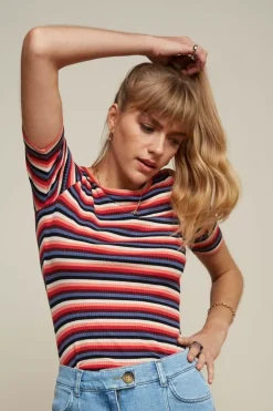 Lily Top Ocra Stripe