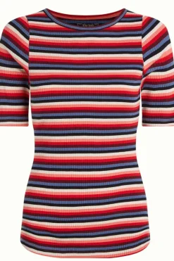 Lily Top Ocra Stripe