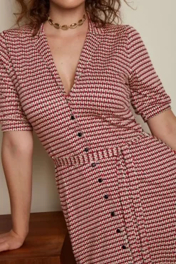 Lola Button Dress Callaloo