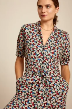 Lola Button Dress Kir Royal