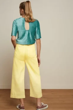Marcie Cropped Pants Garment Dye