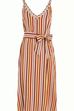 Nadya Dress Cassava Stripe