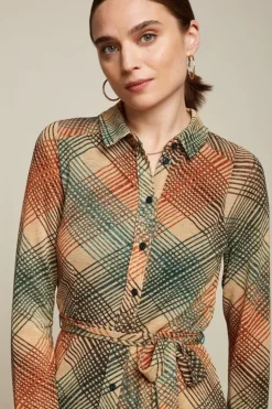 Olive Midi Dress Motion