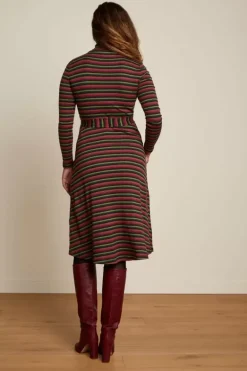 Rollneck Dress Jardin Stripe