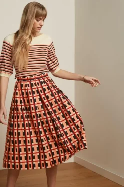 Suzette Pleat Skirt Rapezzi