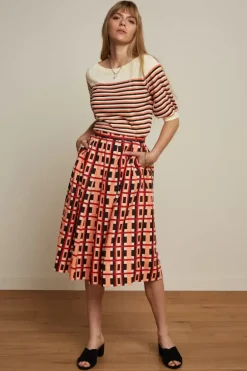Suzette Pleat Skirt Rapezzi